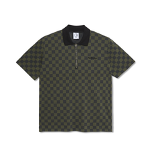 Load image into Gallery viewer, POLAR SKATE CO. - &quot;JACQUES&quot; CHECKERED POLO SHIRT (BLACK/GREEN)
