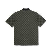 Load image into Gallery viewer, POLAR SKATE CO. - &quot;JACQUES&quot; CHECKERED POLO SHIRT (BLACK/GREEN)
