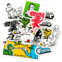 Cargar imagen en el visor de la galería, POLAR SKATE CO. - &quot;JACOB&#39;S CORNER&quot; STICKER PACK
