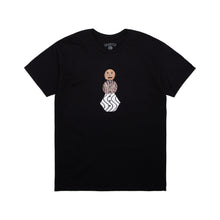 Cargar imagen en el visor de la galería, QUARTERSNACKS - &quot;SNACKMAN&quot; T-SHIRT (BLACK)
