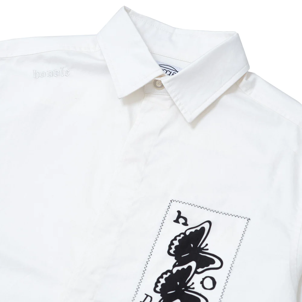 "BUTTERFLY" OXFORD SHIRT (SIZE M)-3