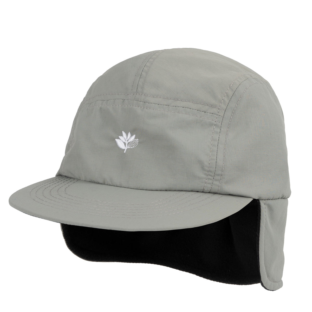 "REVERSIBLE" FLAP HAT (BLACK/GREY)