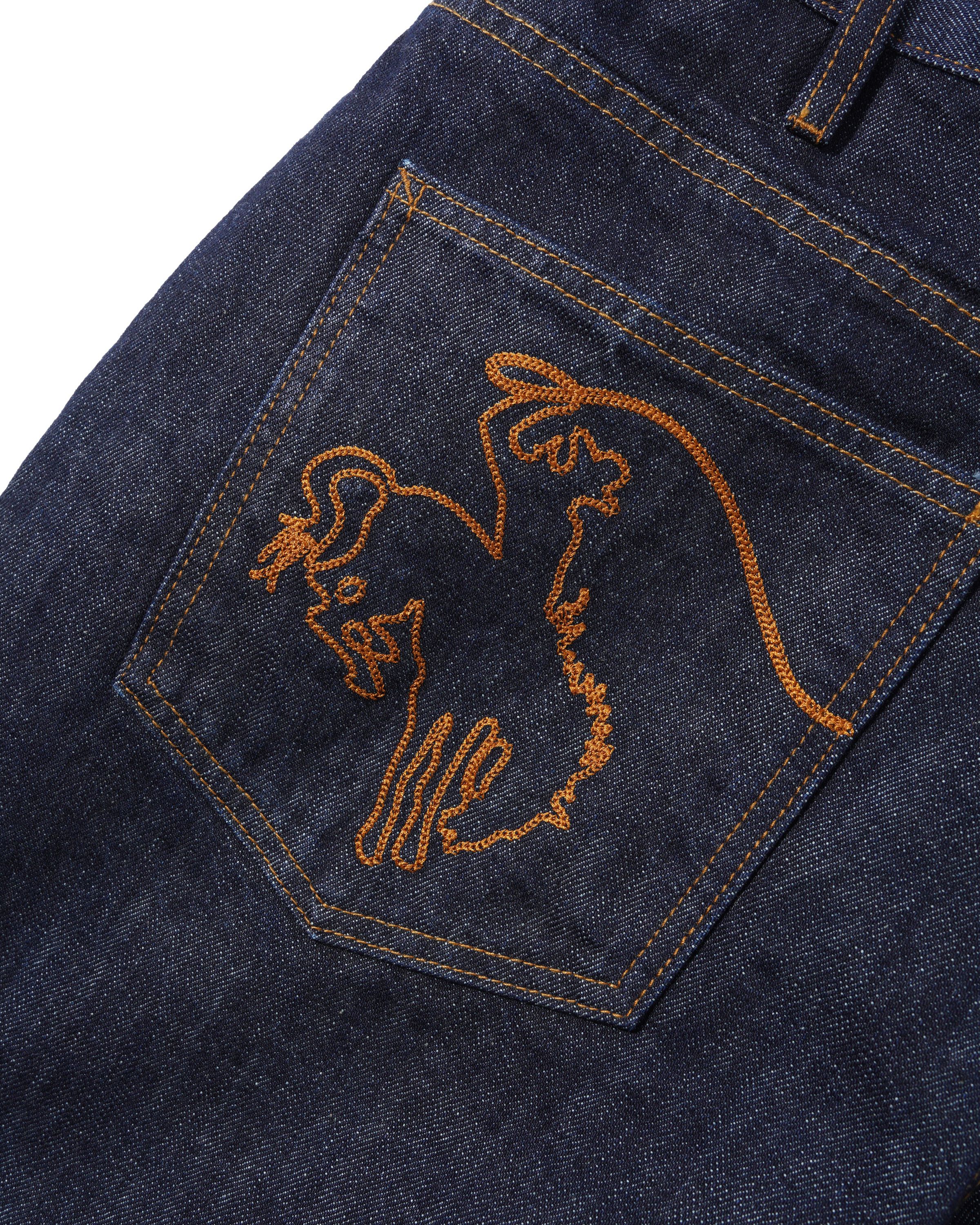 "RODEO" DENIM PANTS (BLUE SELVEDGE)-7