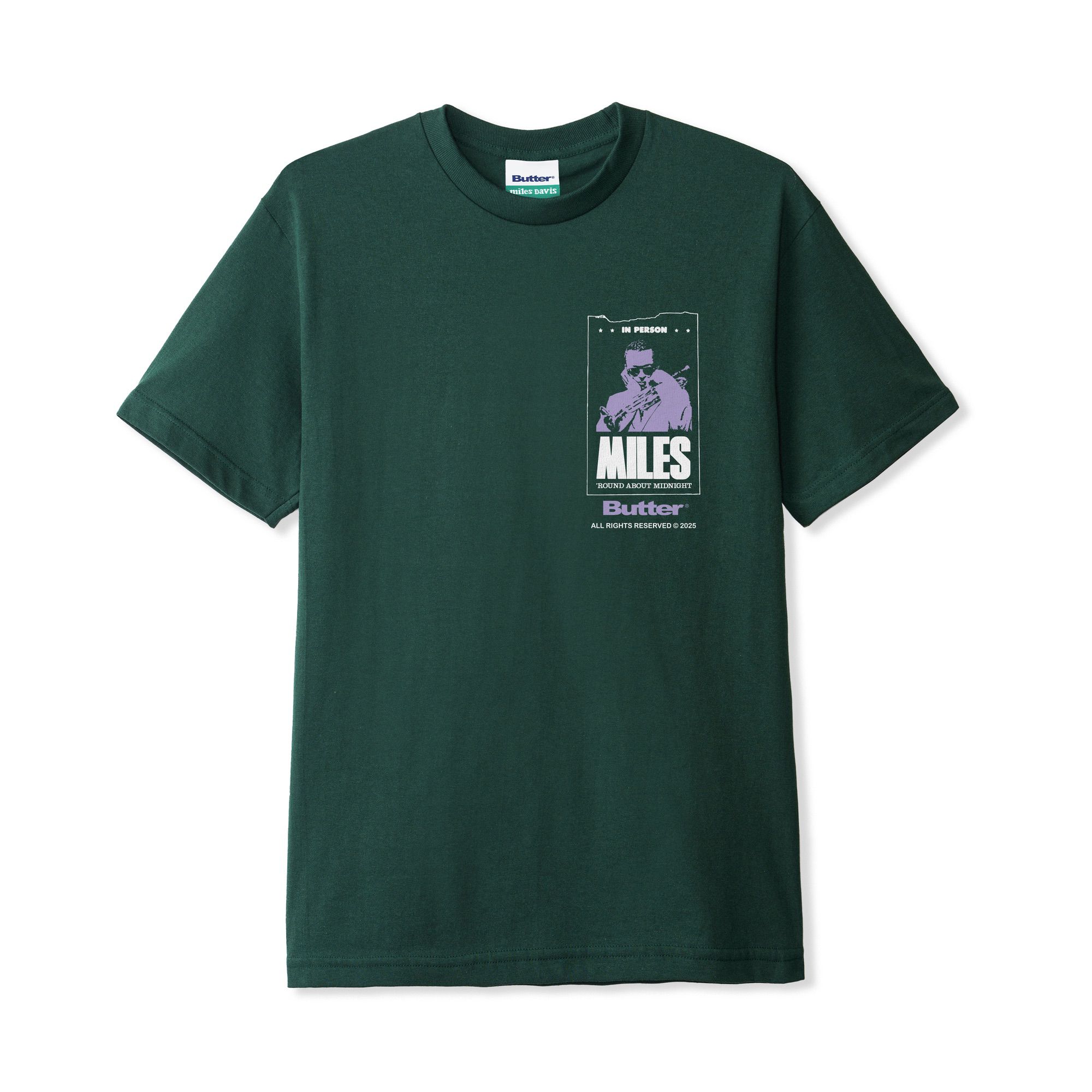 "ROUND ABOUT MIDNIGHT" T-SHIRT (DARK FOREST)