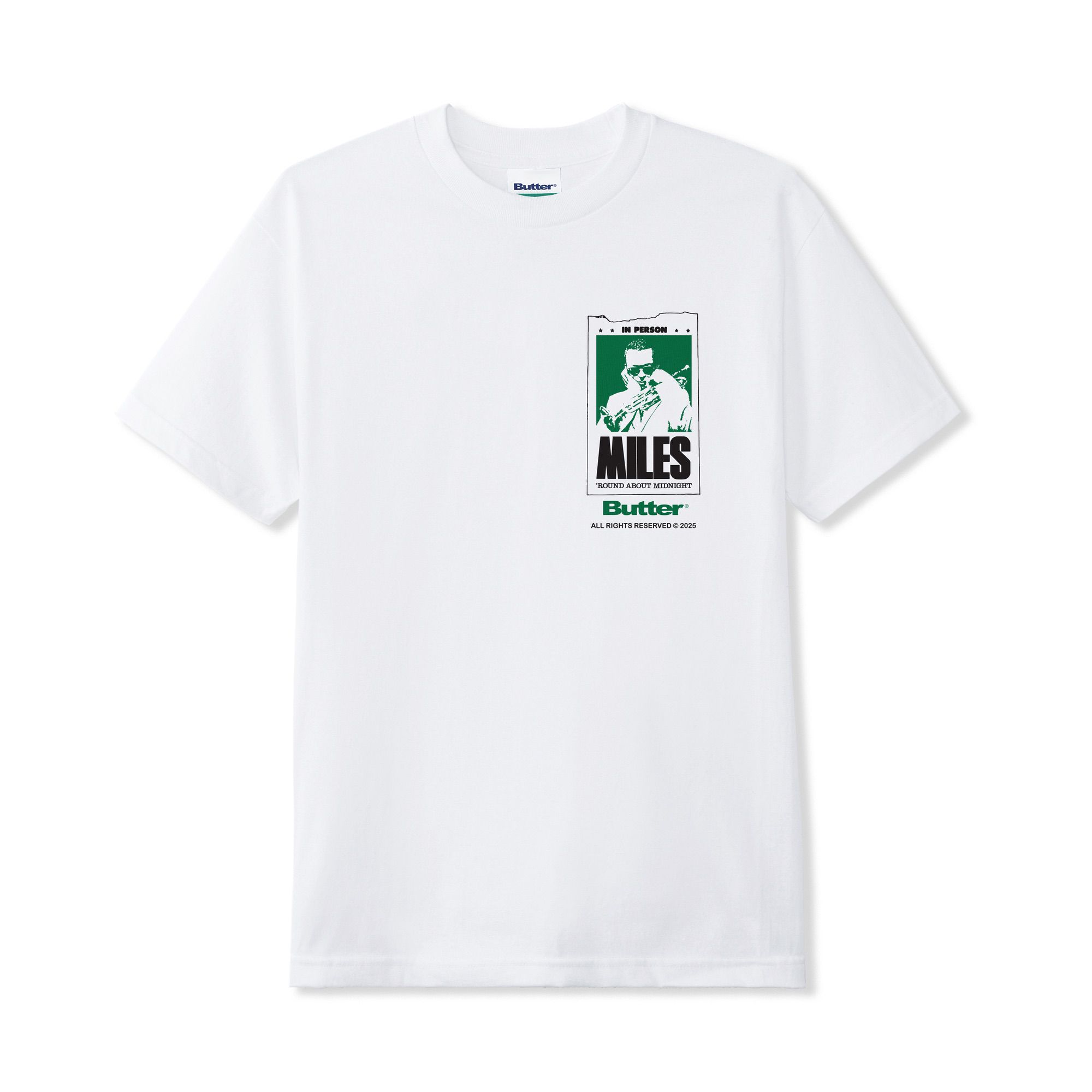 "ROUND ABOUT MIDNIGHT" T-SHIRT (WHITE)
