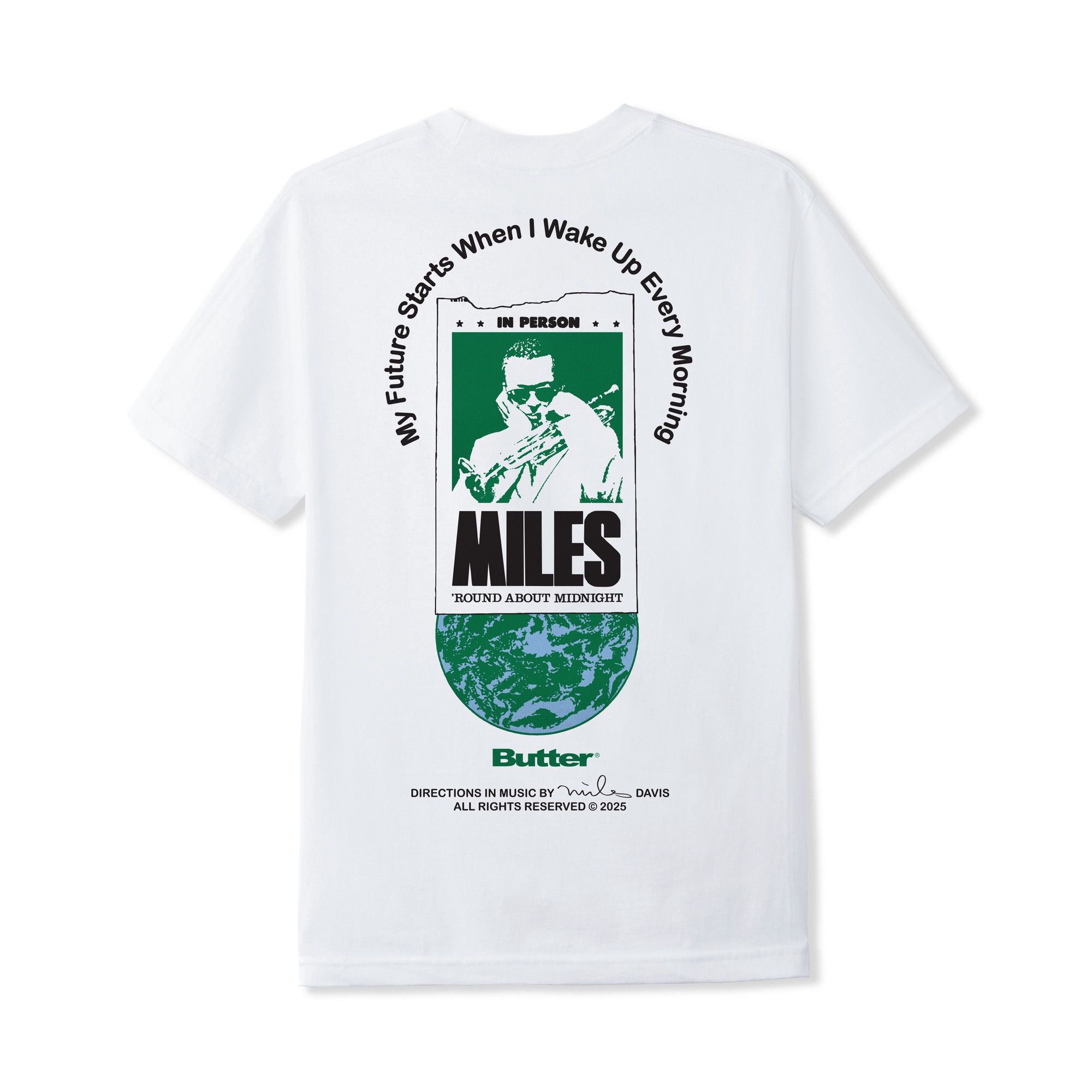 "ROUND ABOUT MIDNIGHT" T-SHIRT (WHITE)