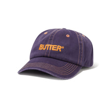 Lade das Bild in den Galerie-Viewer, BUTTER GOODS - &quot;ROUNDED LOGO&quot; 6 PANEL HAT (PURPLE)
