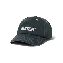 Load image into Gallery viewer, BUTTER GOODS - "ROUNDED LOGO" 6P HAT (WASHED BLACK)
