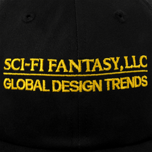 Load image into Gallery viewer, SCI-FI FANTASY - &quot;GLOBAL DESIGN TRENDS&quot; HAT (BLACK)
