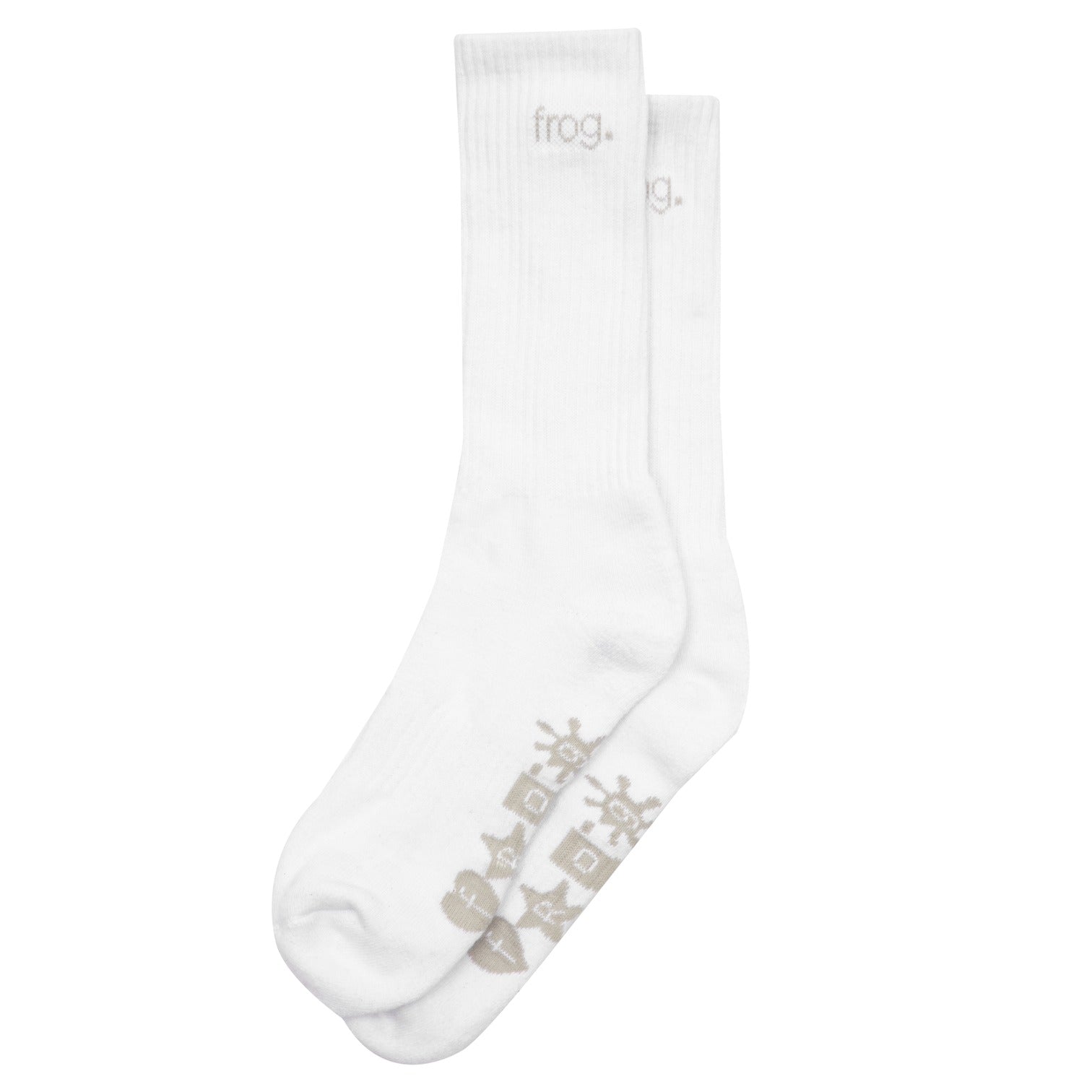"FROG" SOCKS (WHITE)