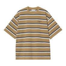 Load image into Gallery viewer, CARHARTT WIP - &quot;HOLM&quot; STRIPED T-SHIRT (PEANUT)
