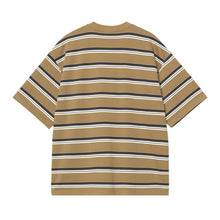 Load image into Gallery viewer, CARHARTT WIP - &quot;HOLM&quot; STRIPED T-SHIRT (PEANUT)
