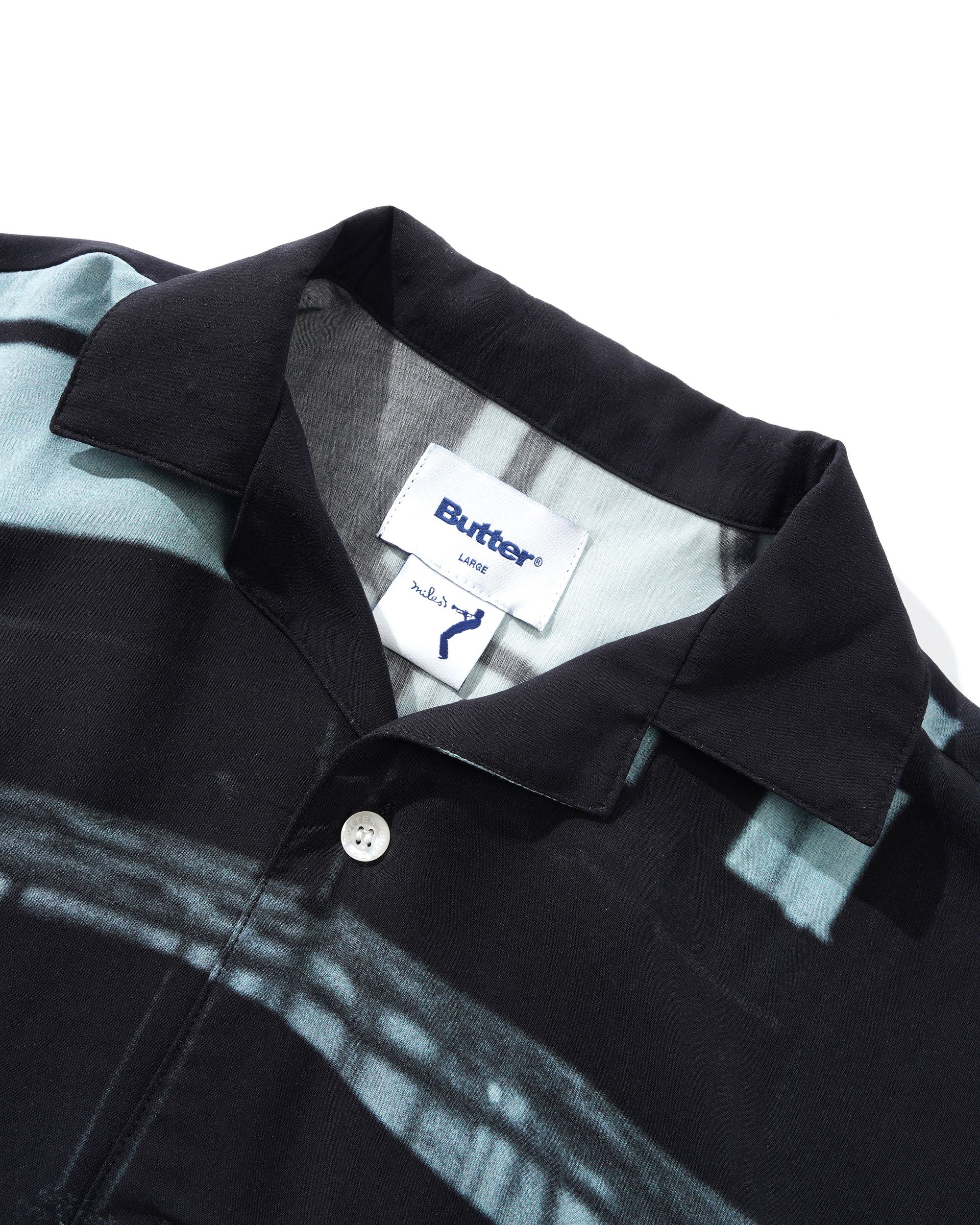 "SAVOY" BUTTON UP SHIRT (BLACK)-3