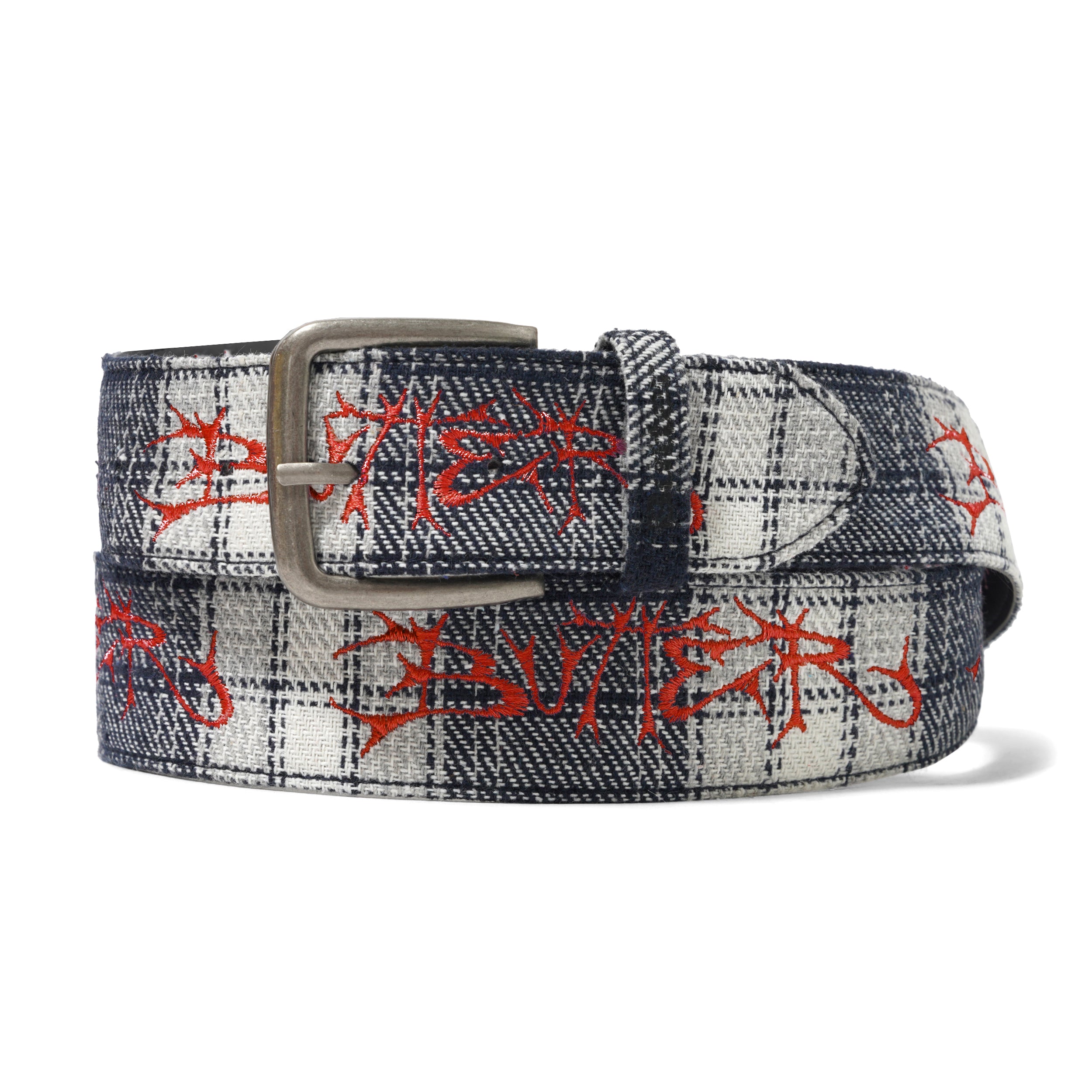 "SCRAWLING" BELT (PLAID)