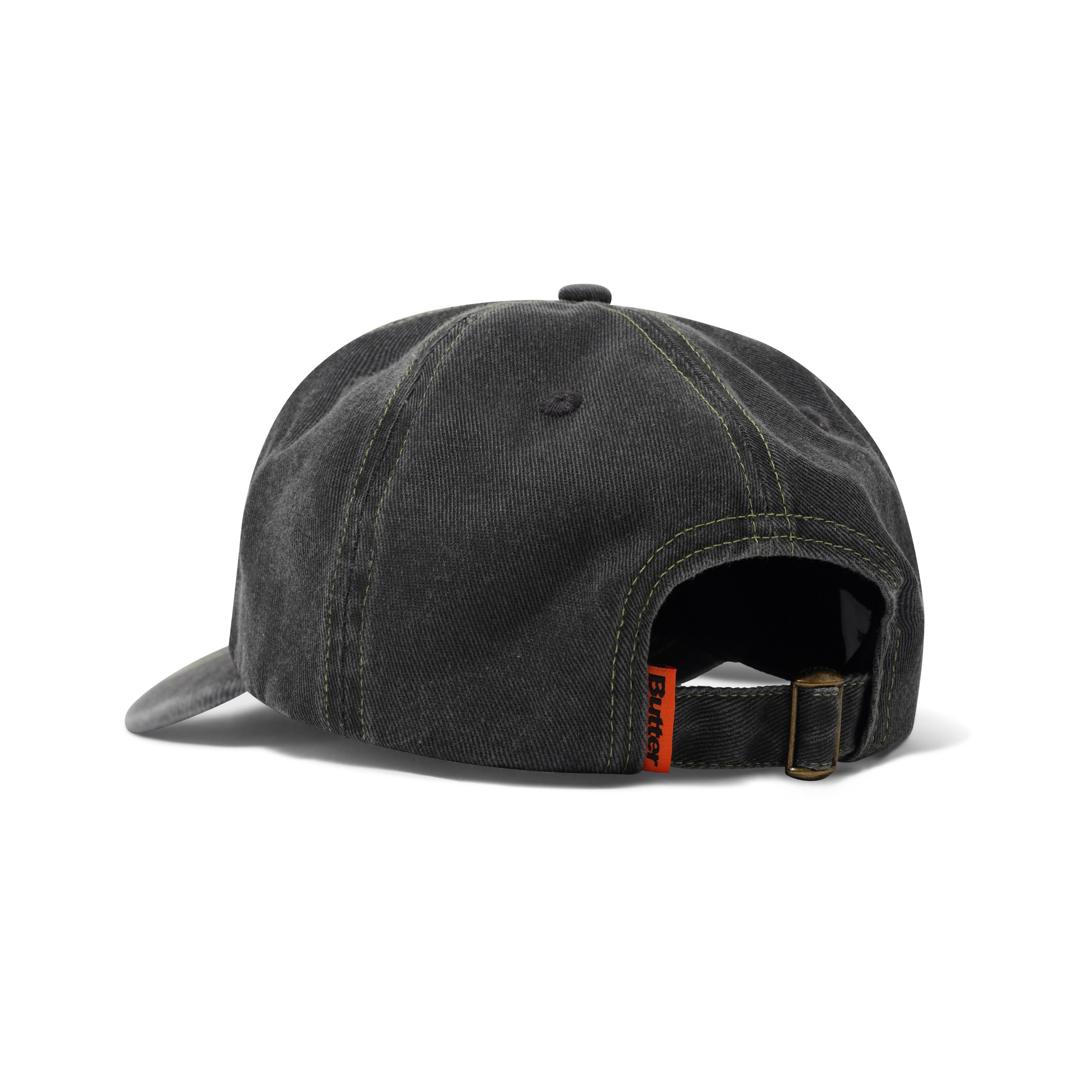"SCRIBBLE" 5 PANEL HAT (WASHED BLACK)