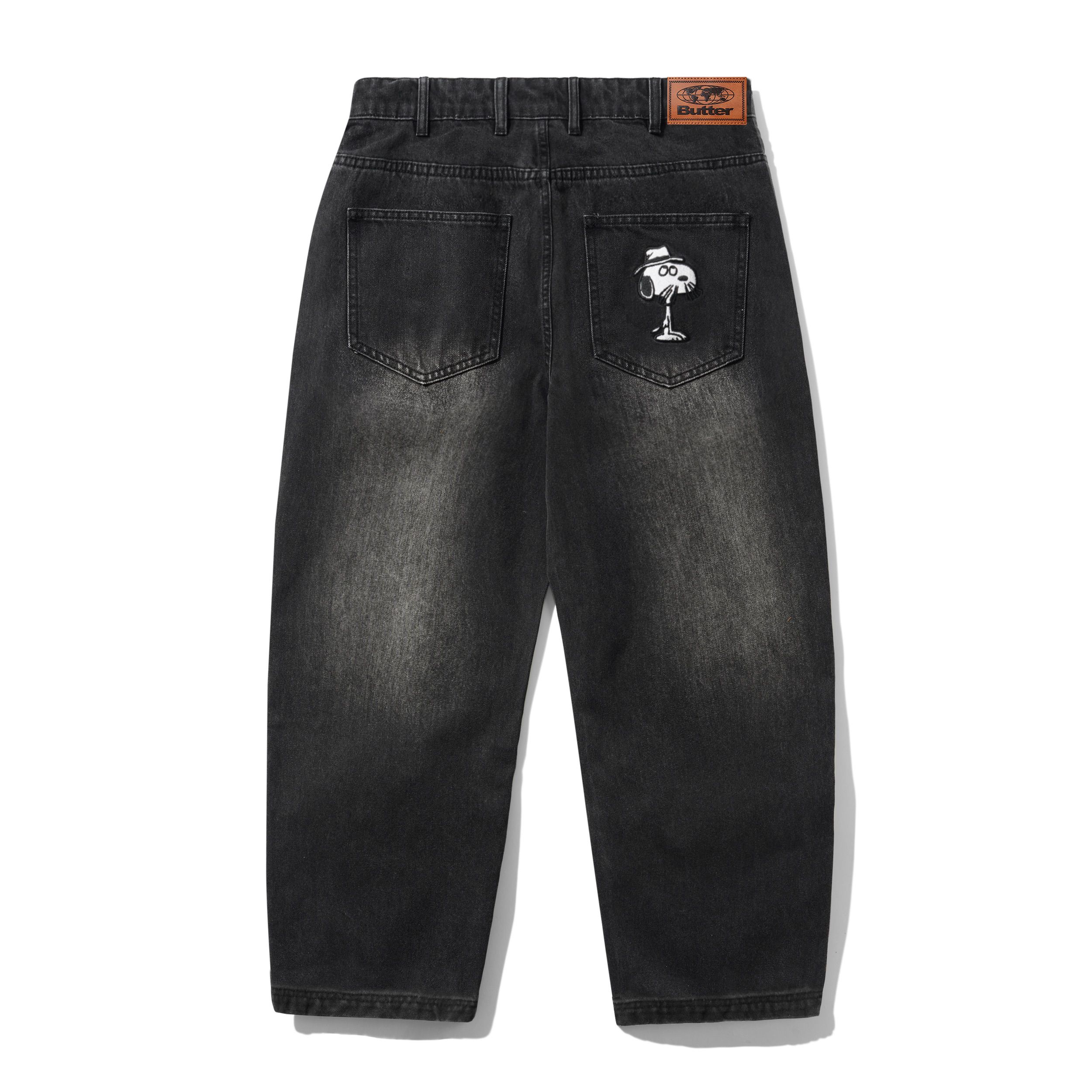 "SPIKE" DENIM PANTS (BLACK)