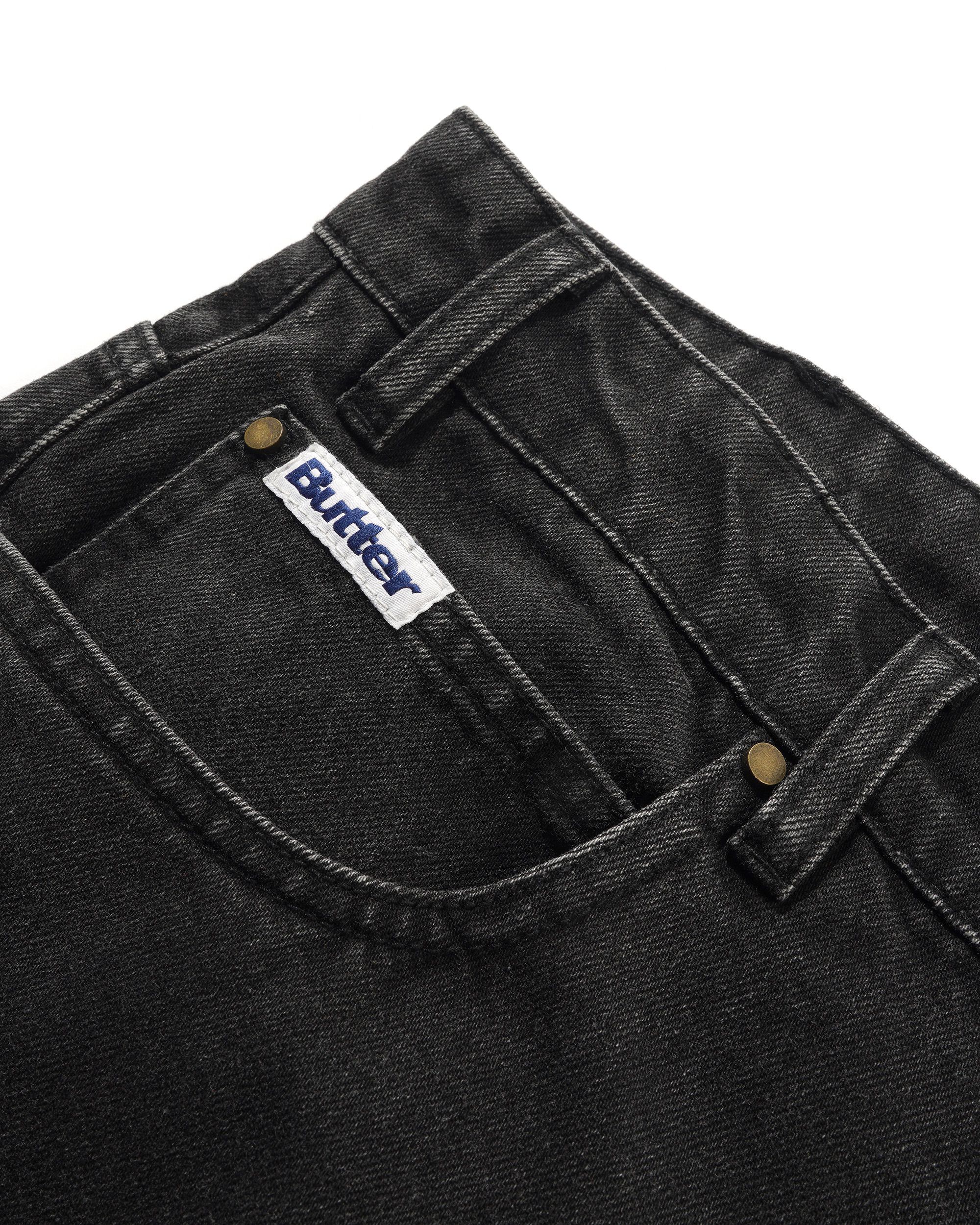 "SPIKE" DENIM PANTS (BLACK)-4