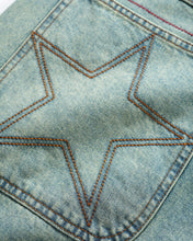 Charger l&#39;image dans la galerie, CASH ONLY - &quot;STARS&quot; DENIM PANTS (SUN FADE WASH)
