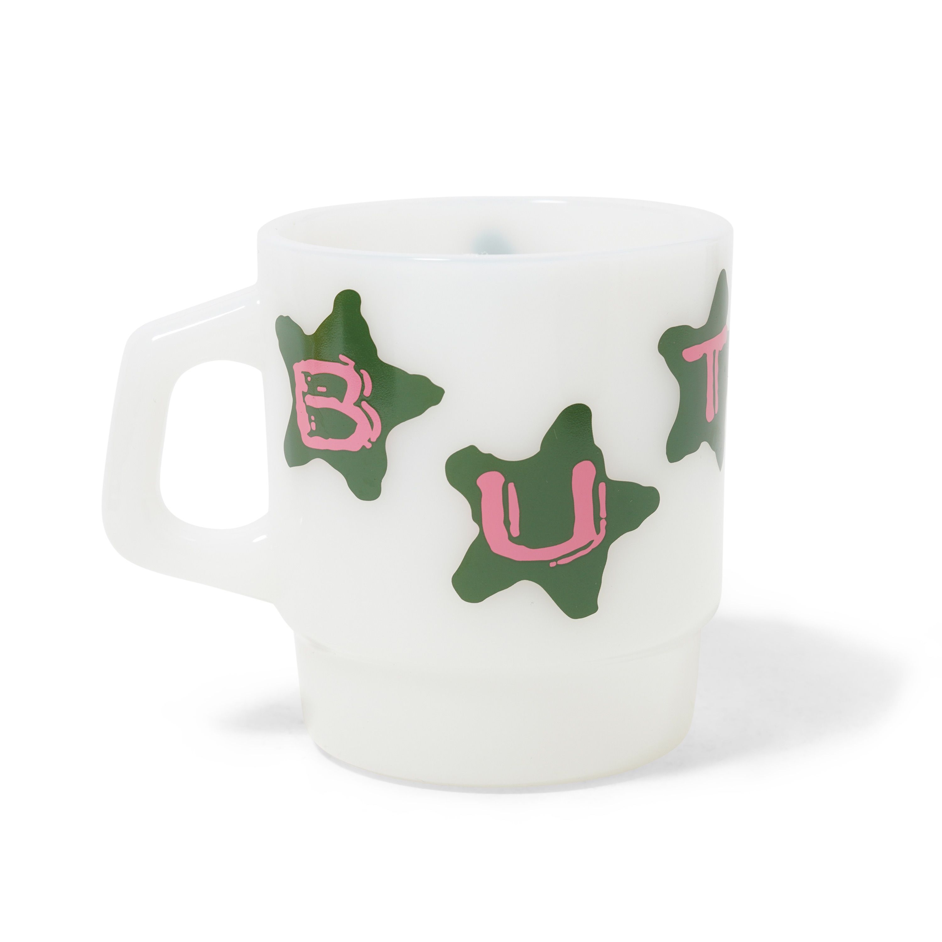 "STARS" MILK GLASS