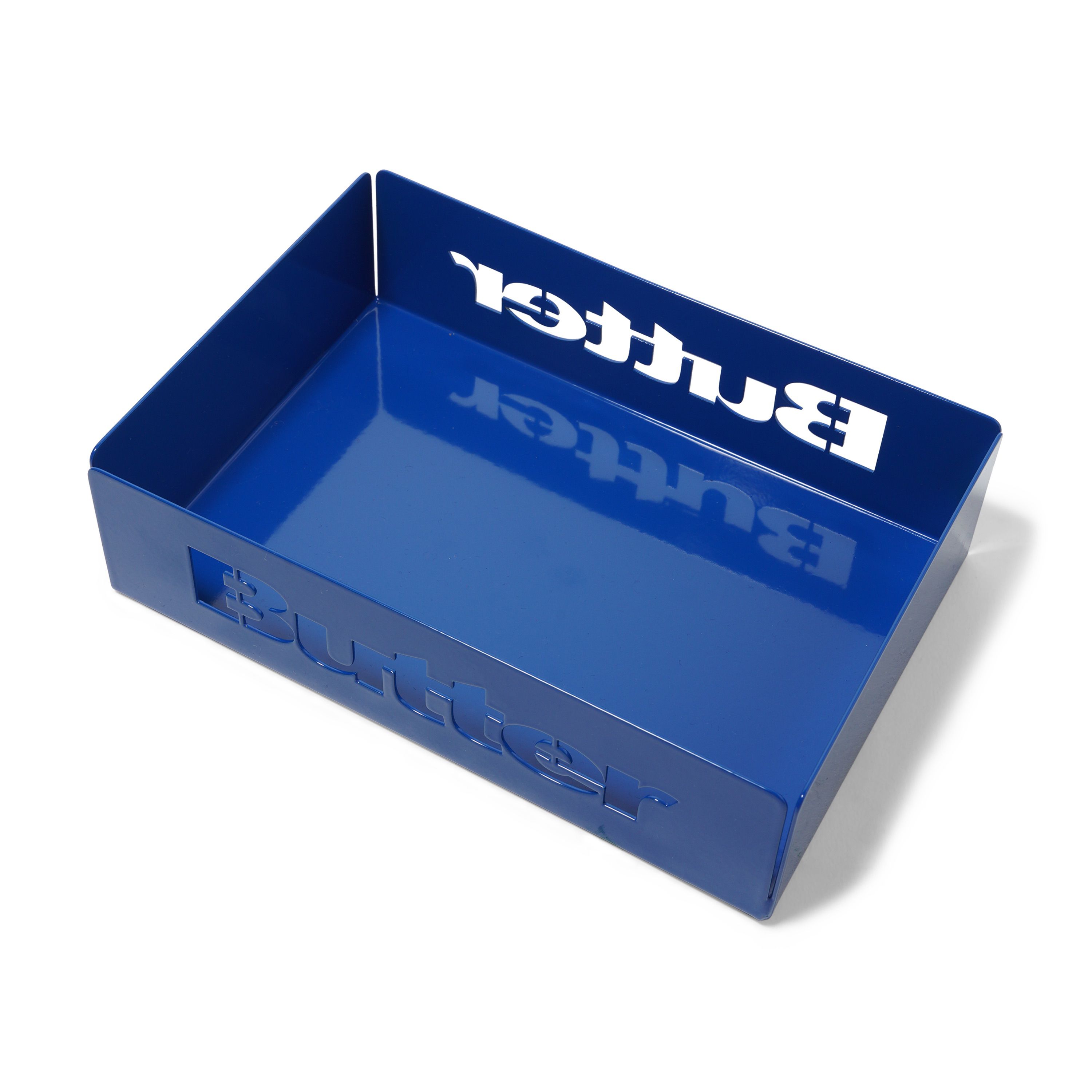 "STENCIL LOGO" METAL TRAY (BLUE)