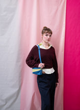 Charger l&#39;image dans la galerie, SUSAN BIJL - &quot;THE NEW BUM BAG&quot; SMALL SIDE BAG (DARK PETROL/JOY)
