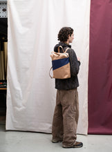 Load image into Gallery viewer, SUSAN BIJL - &quot;THE NEW BACKPACK&quot; (CAMEL/NAVY)
