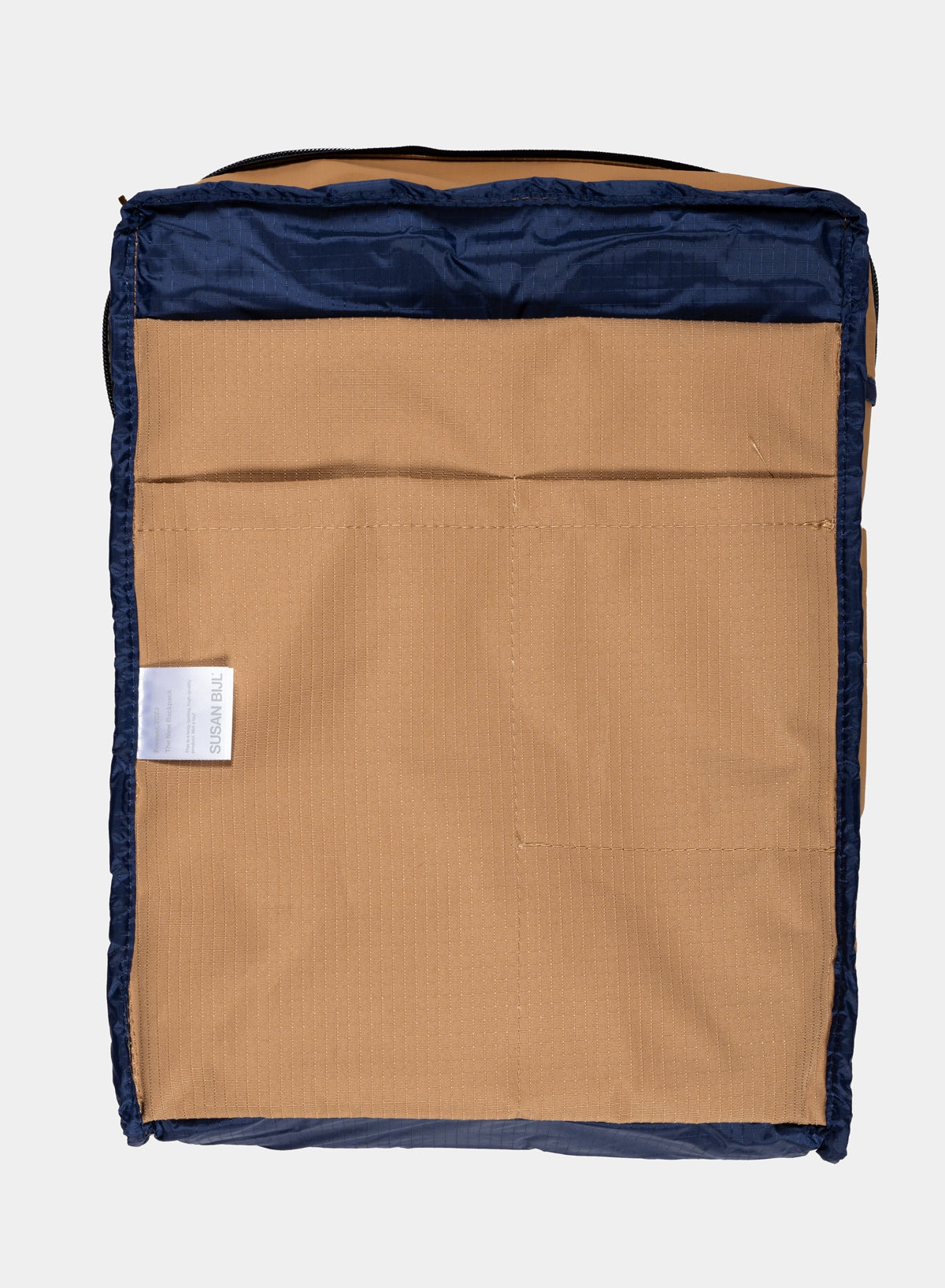 "THE NEW BACKPACK" (CAMEL/NAVY)-5