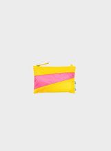 Load image into Gallery viewer, SUSAN BIJL - &quot;THE NEW POUCH&quot; SMALL SIDE BAG (TV YELLOW/FLUO PINK)
