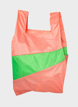 Load image into Gallery viewer, SUSAN BIJL - &quot;THE NEW SHOPPING BAG&quot; LARGE TOTE BAG (CORAL/GREENSCREEN)
