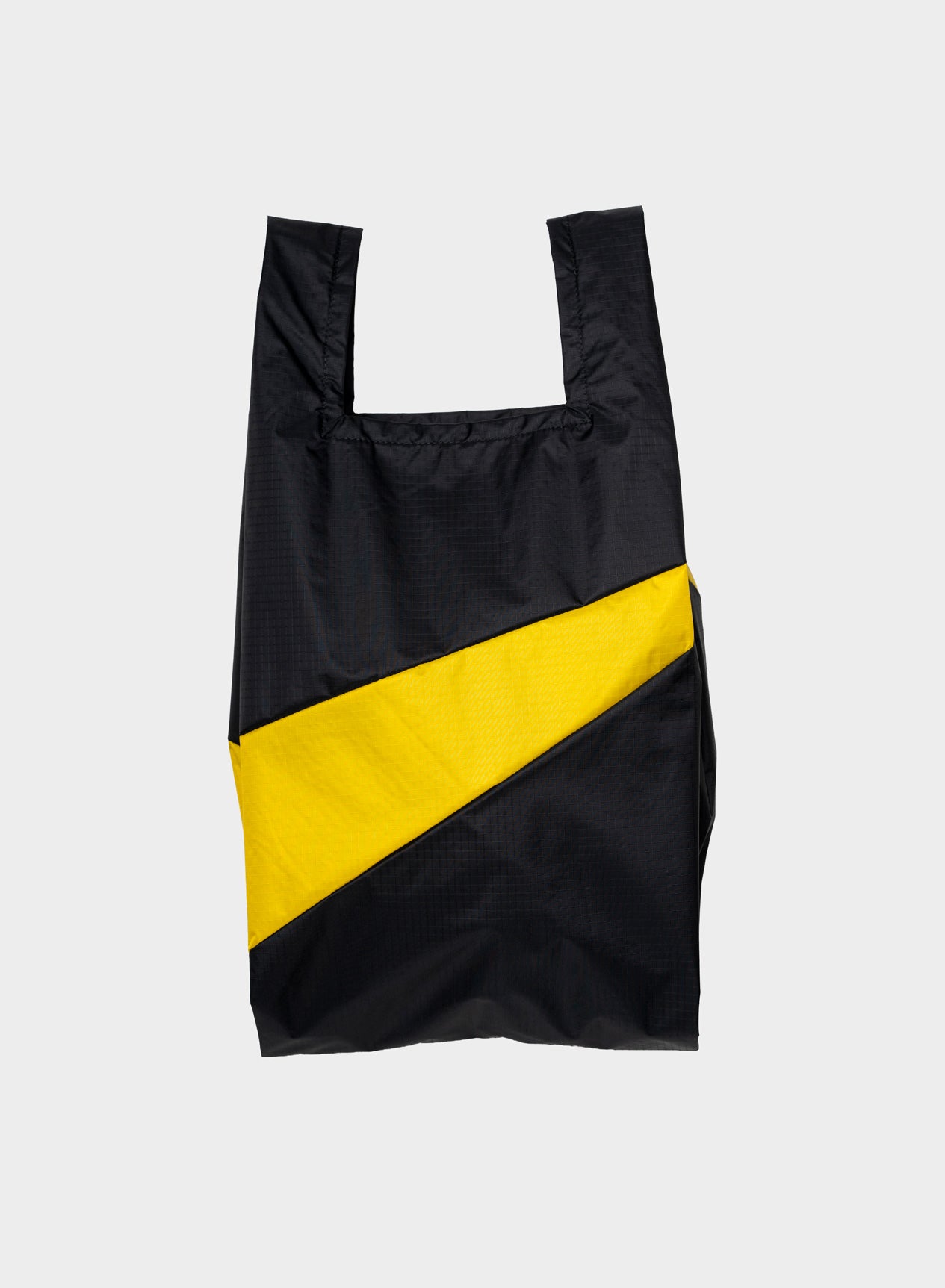 "THE NEW SHOPPING BAG" MEDIUM (BLACK/SUNFLOWER)