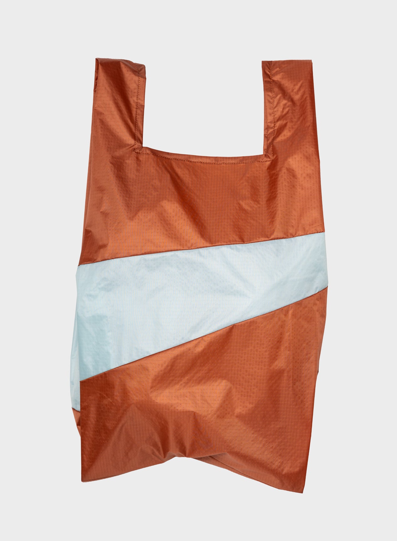 "THE NEW SHOPPING BAG" LARGE (CINNAMON/SURF SPRAY)