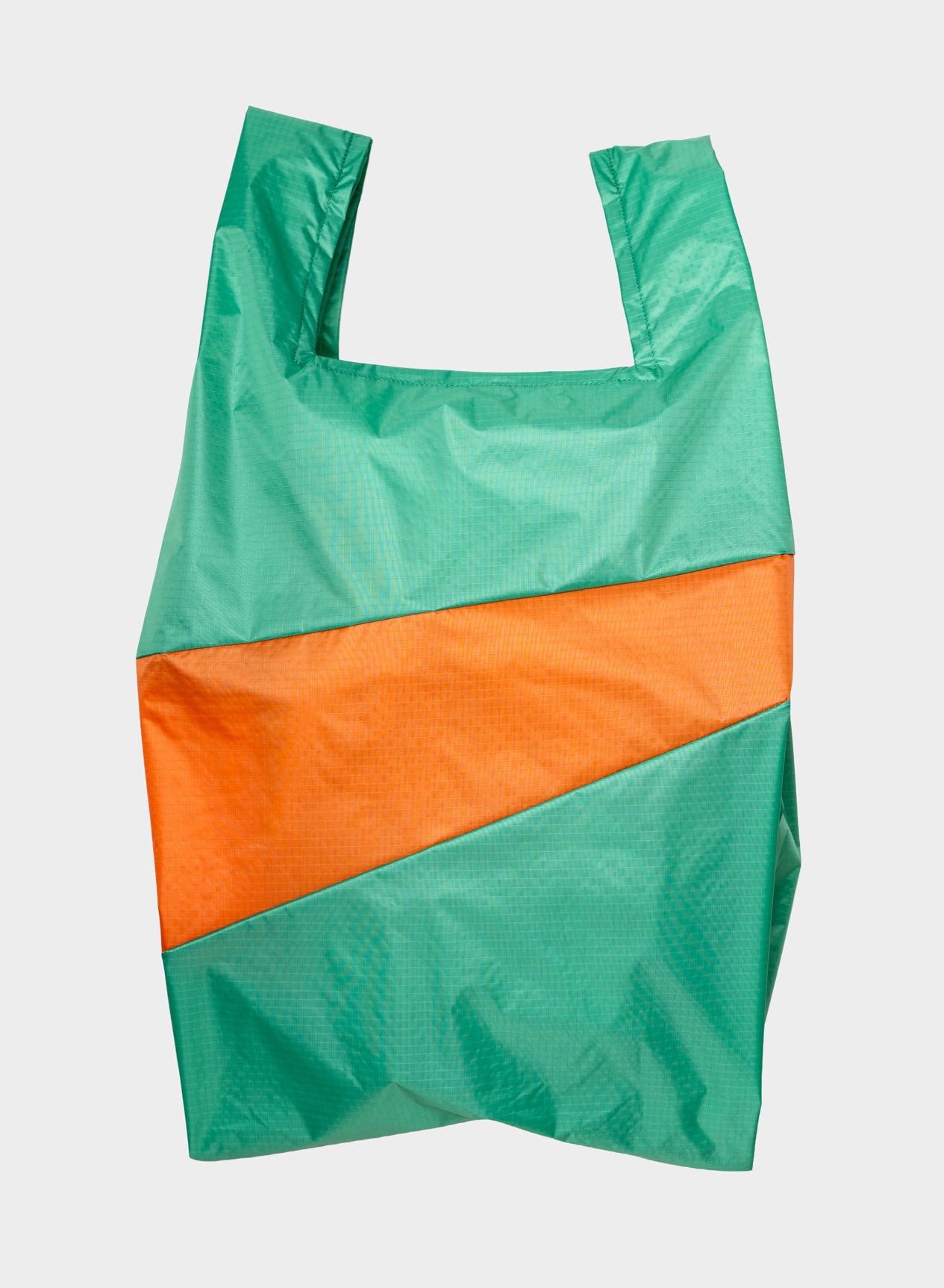 "THE NEW SHOPPING BAG" LARGE (HOLLY GREEN/ORANGE)
