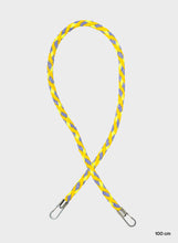 Charger l&#39;image dans la galerie, SUSAN BIJL - &quot;THE NEW STRAP&quot; KUMIHIMO 100CM (TREBLE/FLUO YELLOW)
