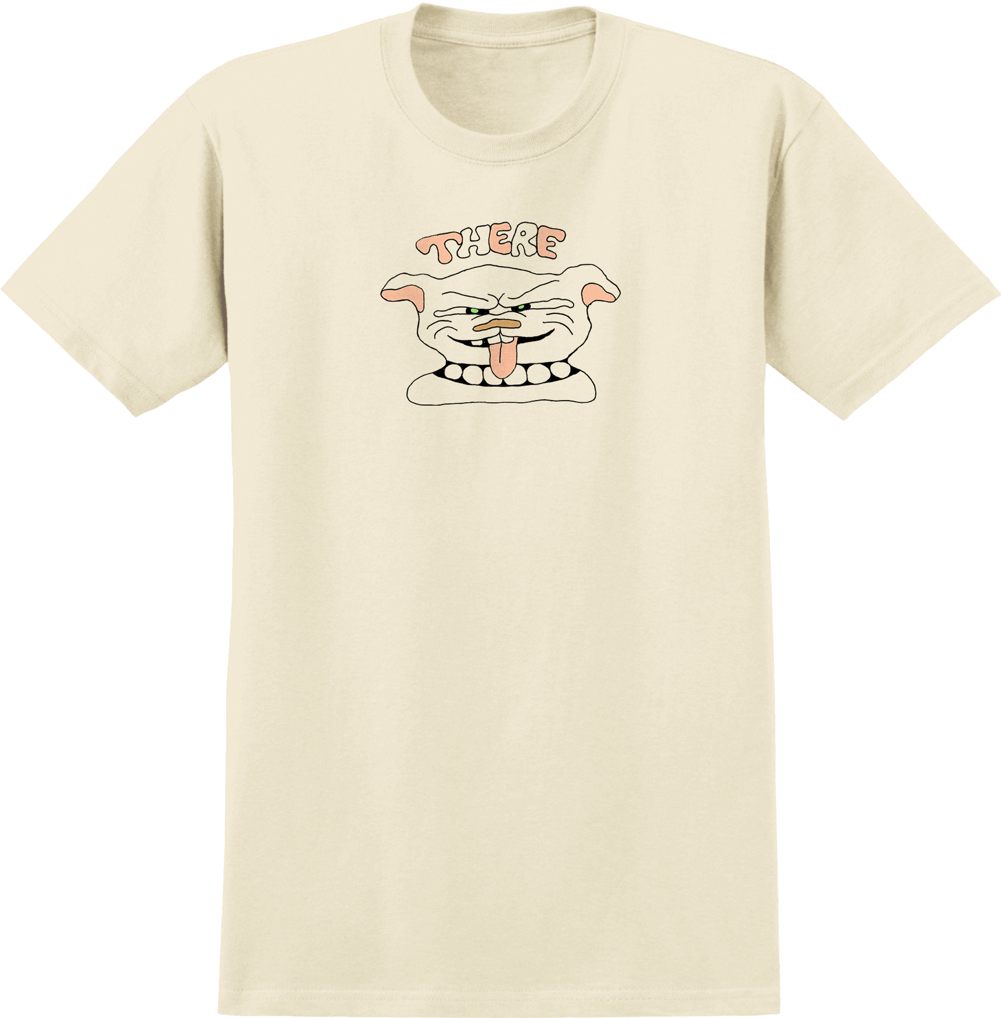 THERE SKATEBOARDS - "DOG" T-SHIRT (NATURAL)