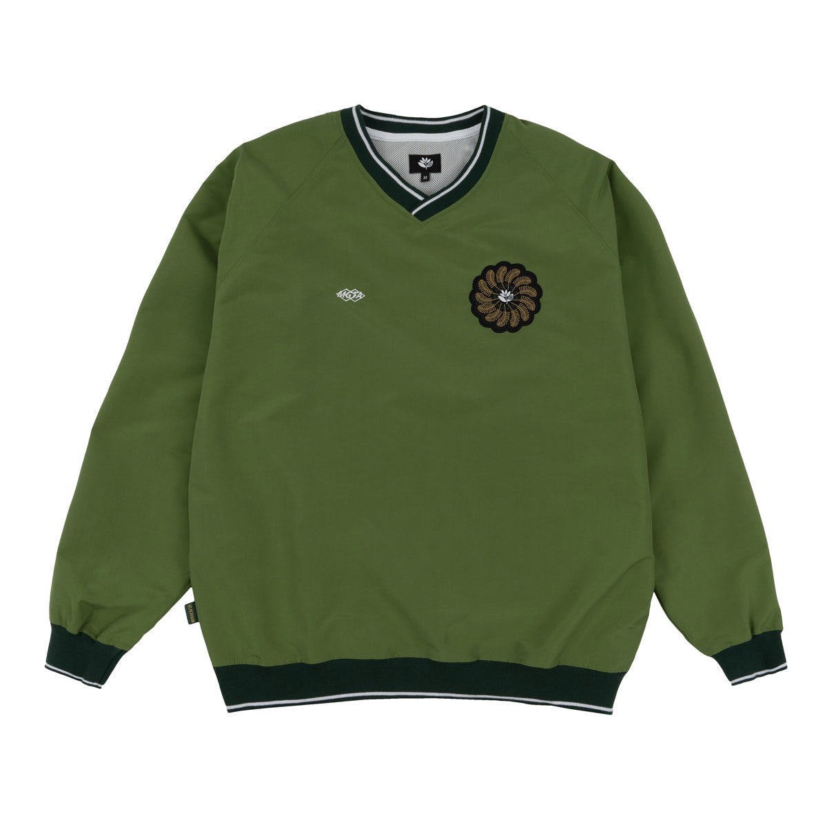 "TRÈS TECH" V NECK JERSEY (FORREST GREEN)