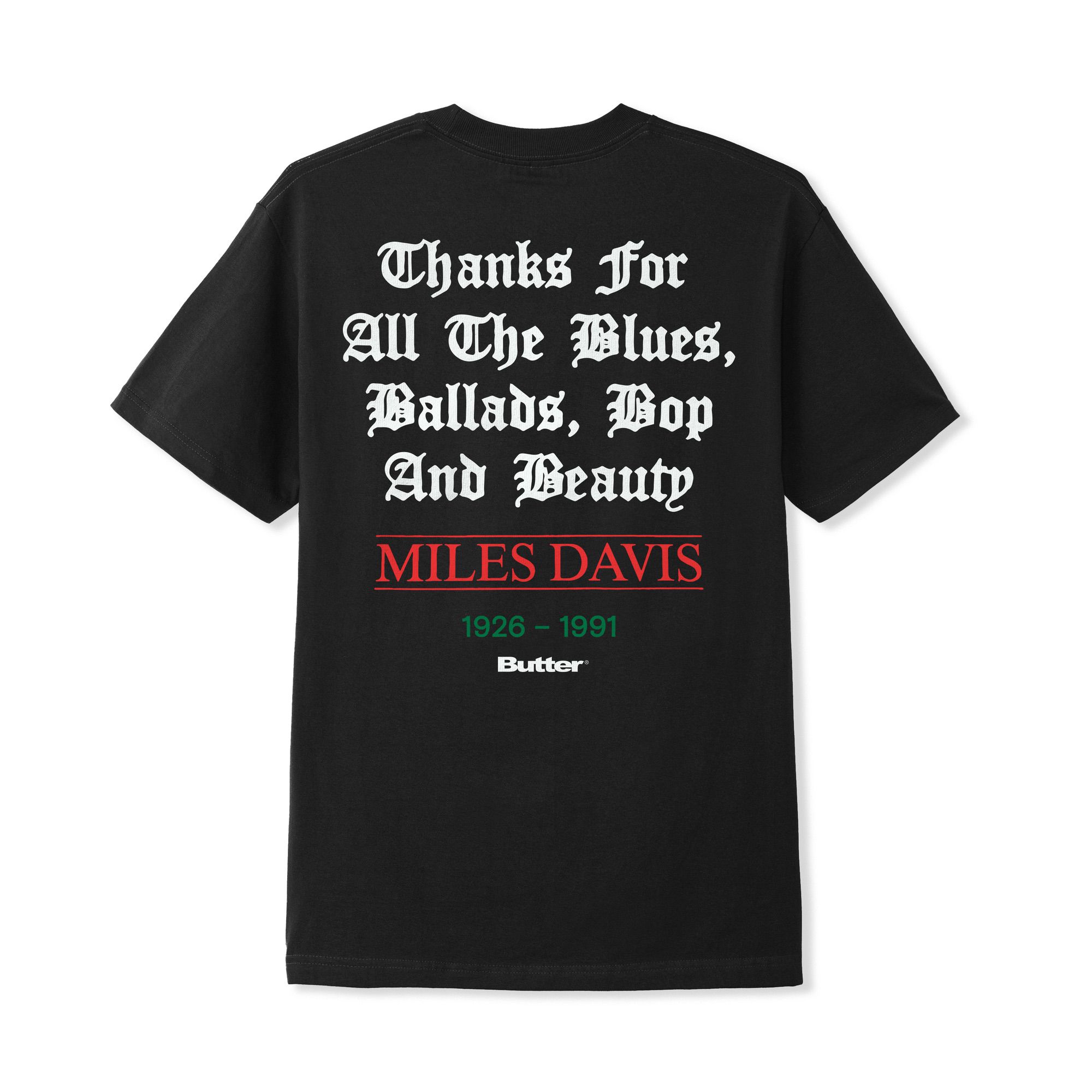 "THANKS" T-SHIRT (BLACK)