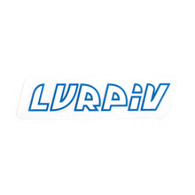 Load image into Gallery viewer, LURPIV TRUCK CO. - &quot;SLANT&quot; LOGO (WHITE/BLUE)
