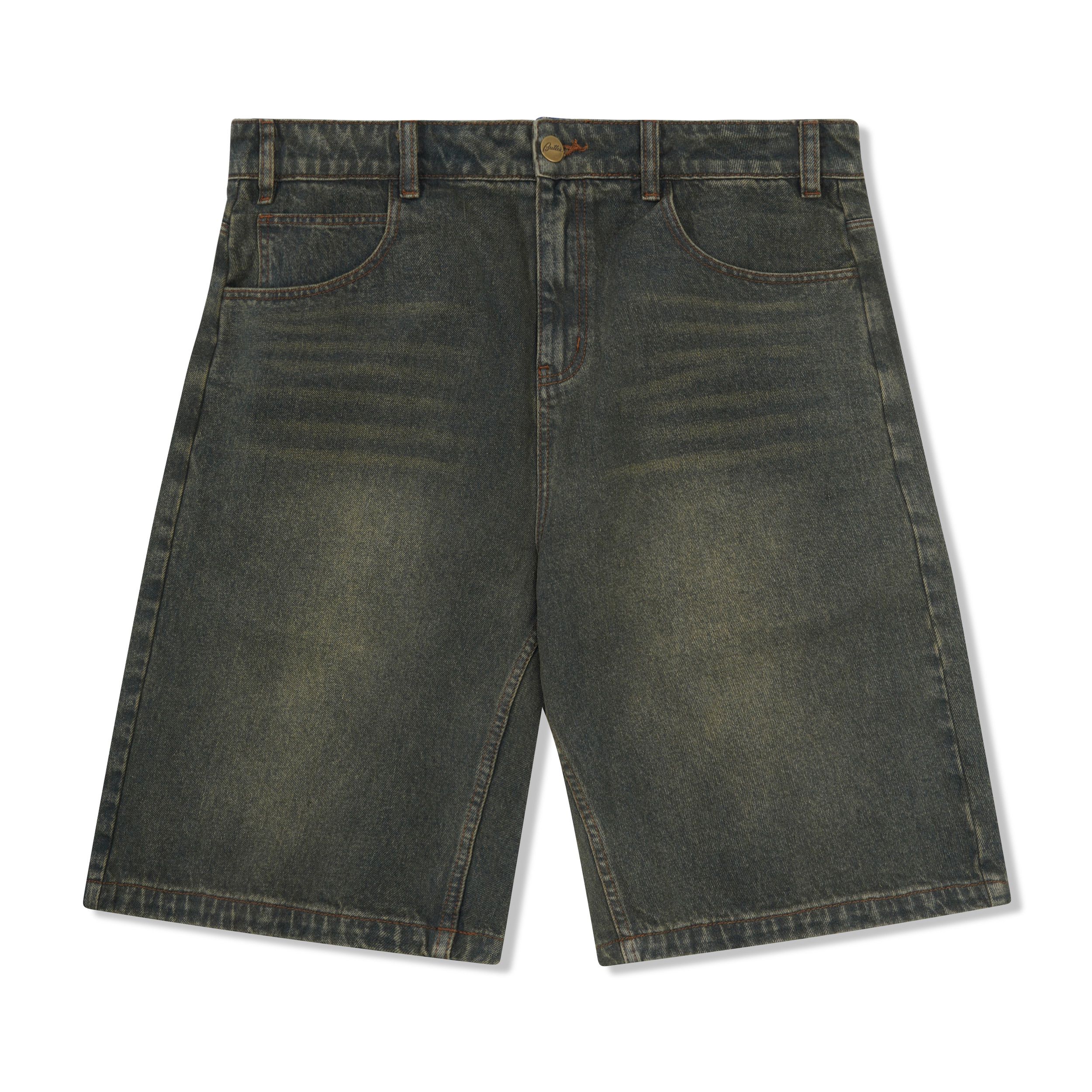 BUTTER GOODS - "WARPED" DENIM SHORTS (DIRTY WASH INDIGO)