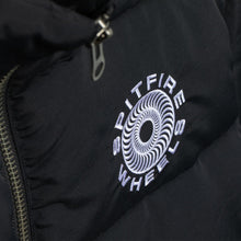 Lade das Bild in den Galerie-Viewer, SPITFIRE WHEELS - &quot;CLASSIC &#39;87 SWIRL&quot; PUFFER JACKET (BLACK)
