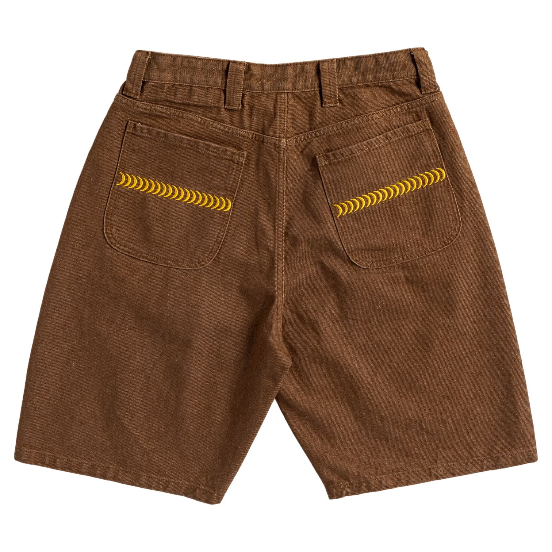 SPITFIRE WHEELS - "BIGHEAD CUSTOM" DENIM SHORTS (BROWN)