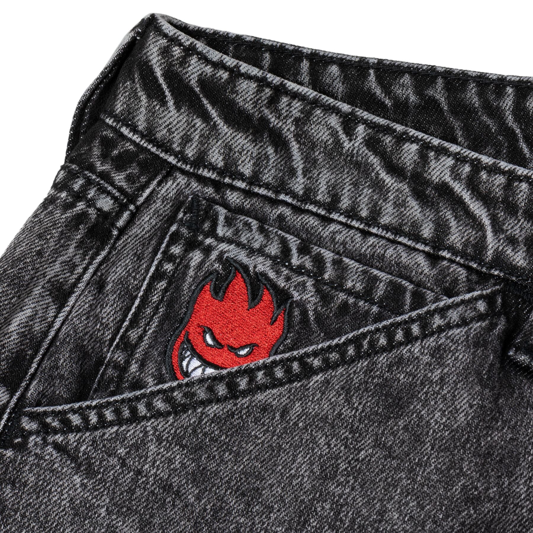 "BIGHEAD FILL" DENIM PANTS (BLACK STONE WASH)