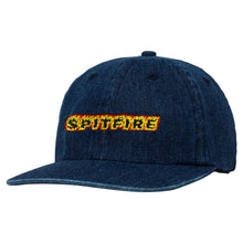 Lade das Bild in den Galerie-Viewer, SPITFIRE WHEELS - &quot;FLAMES SCRIPT&quot; STRAPBACK (DENIM)
