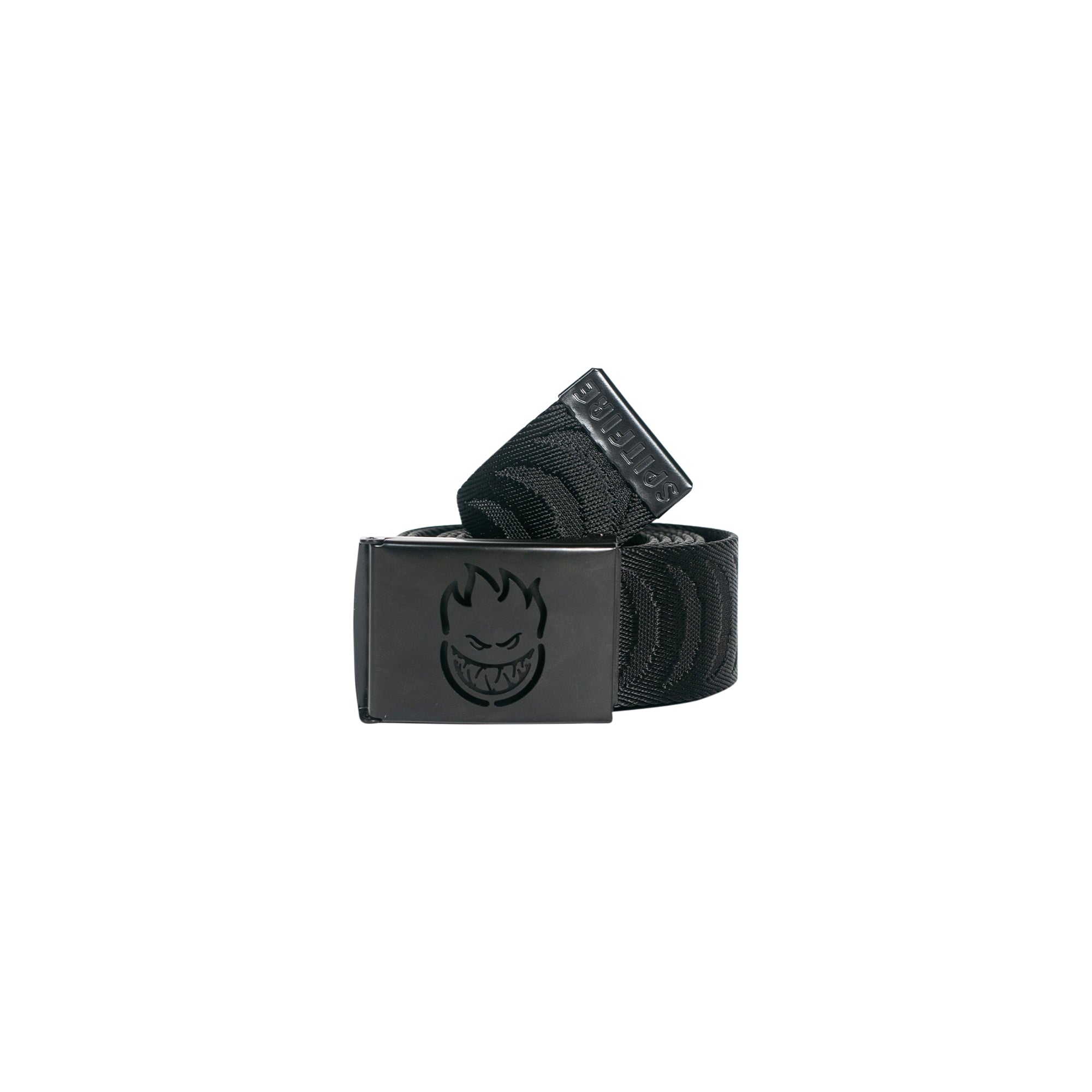 "BIGHEAD CUT OUT CRESCENT" BELT (BLACK/BLACK)