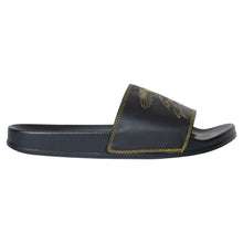 Cargar imagen en el visor de la galería, ANTI HERO - &quot;BASIC EAGLE&quot; SLIDE SANDALS (BLACK/GOLD)
