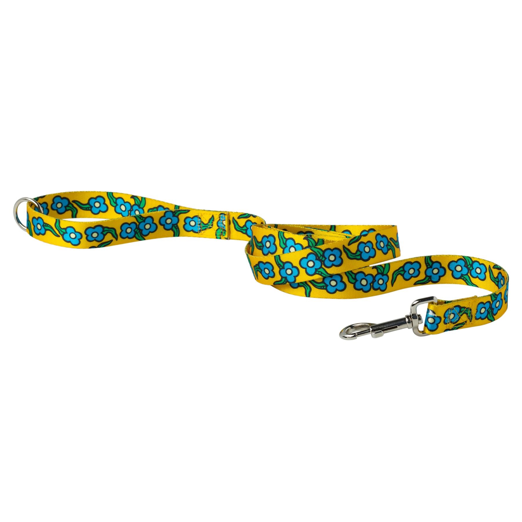 "FLOWERS" DOG LEAD (YELLOW)