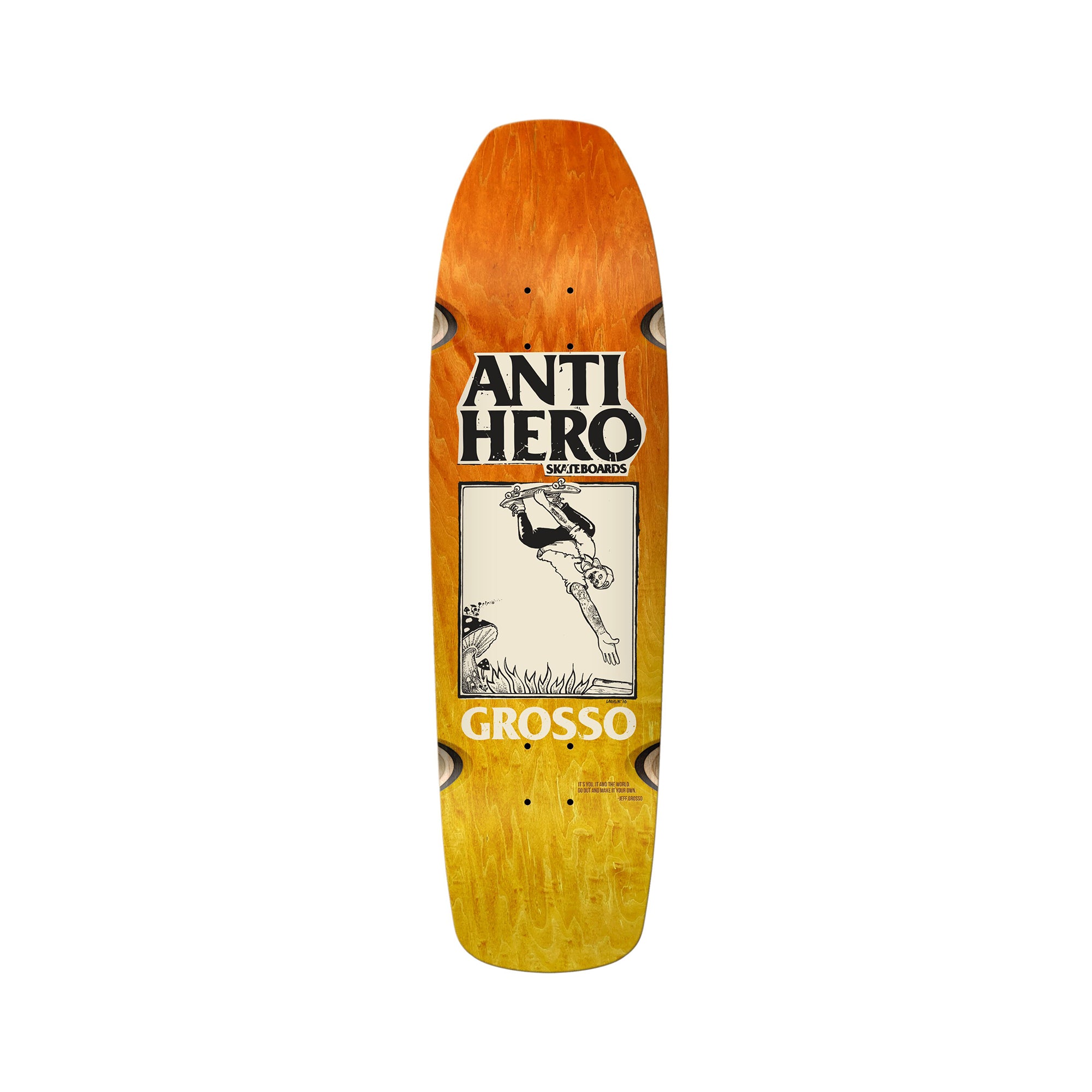 JEFF GROSSO'S "HANDPLANT" DECK (FADE - SQUARE EDGE - 9.25")