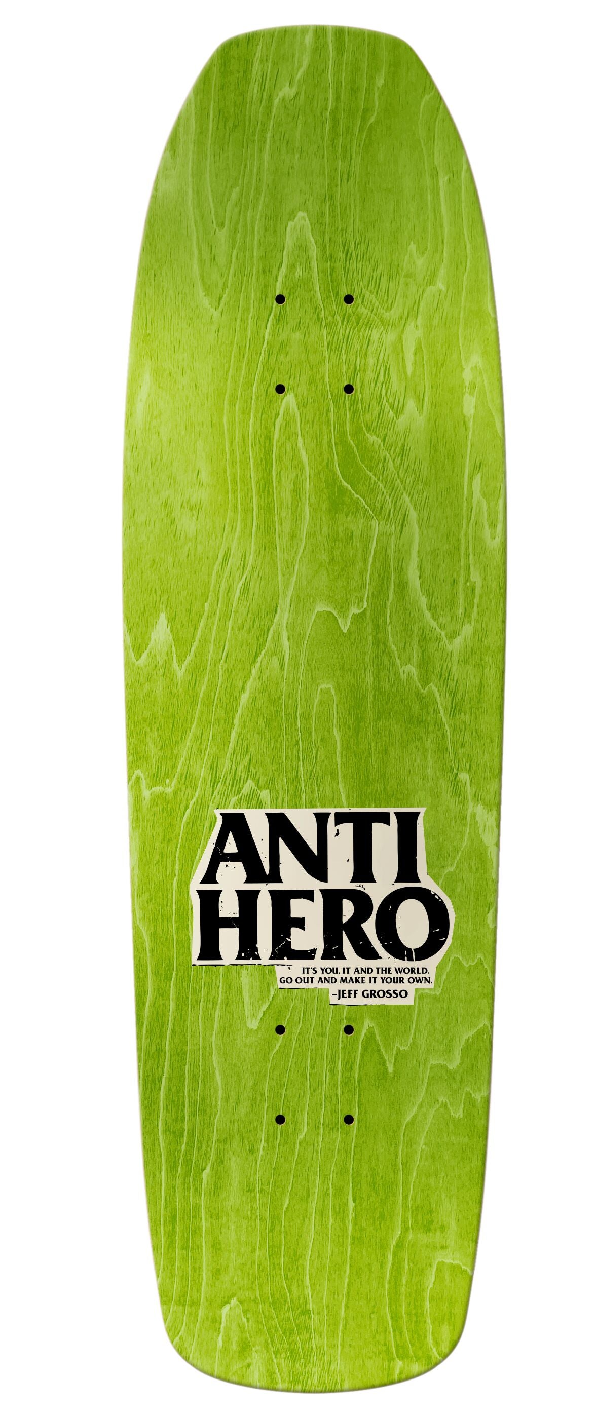 ANTI HERO - JEFF GROSSO'S "HANDPLANT" DECK (BLACK - SQUARE EDGE - 9.25")