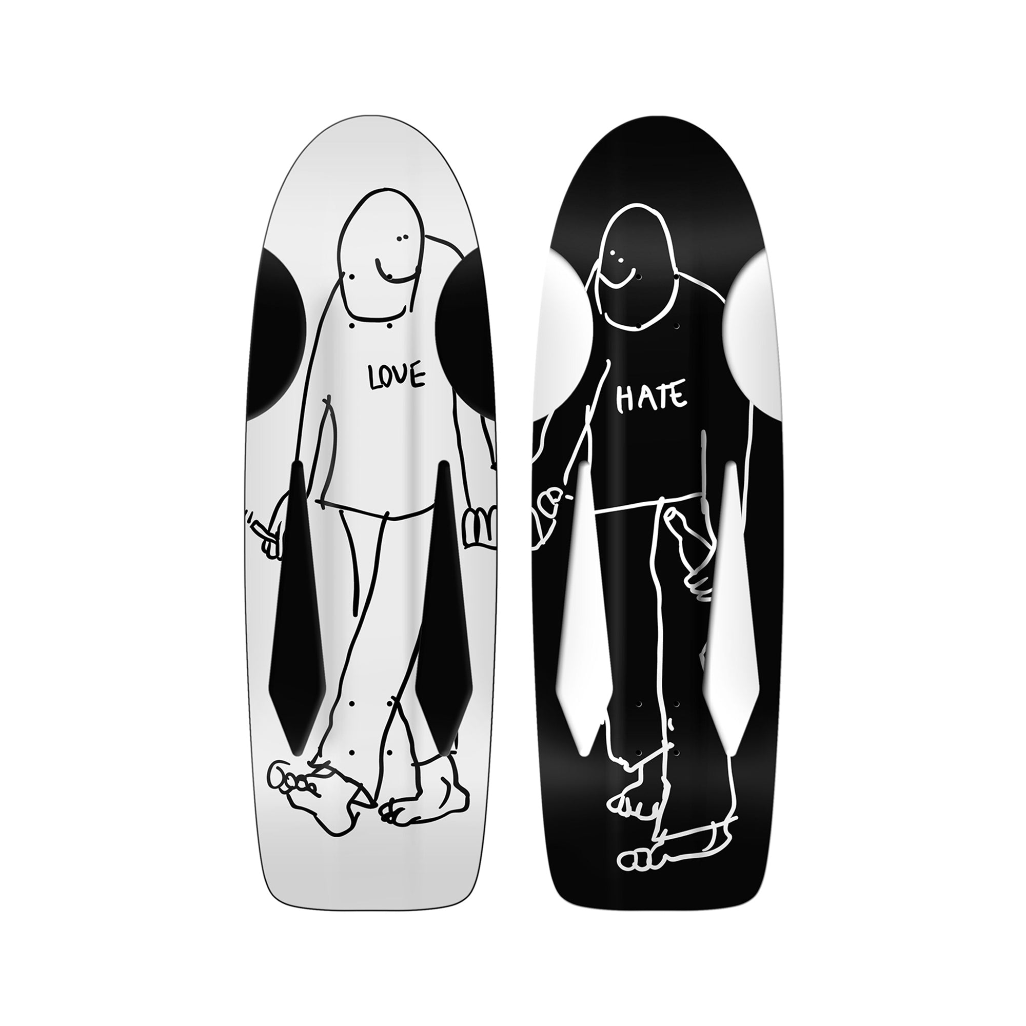 MARK GONZALES' "LOVE & HATE" DECKS (SET OF 2 - 10.75")