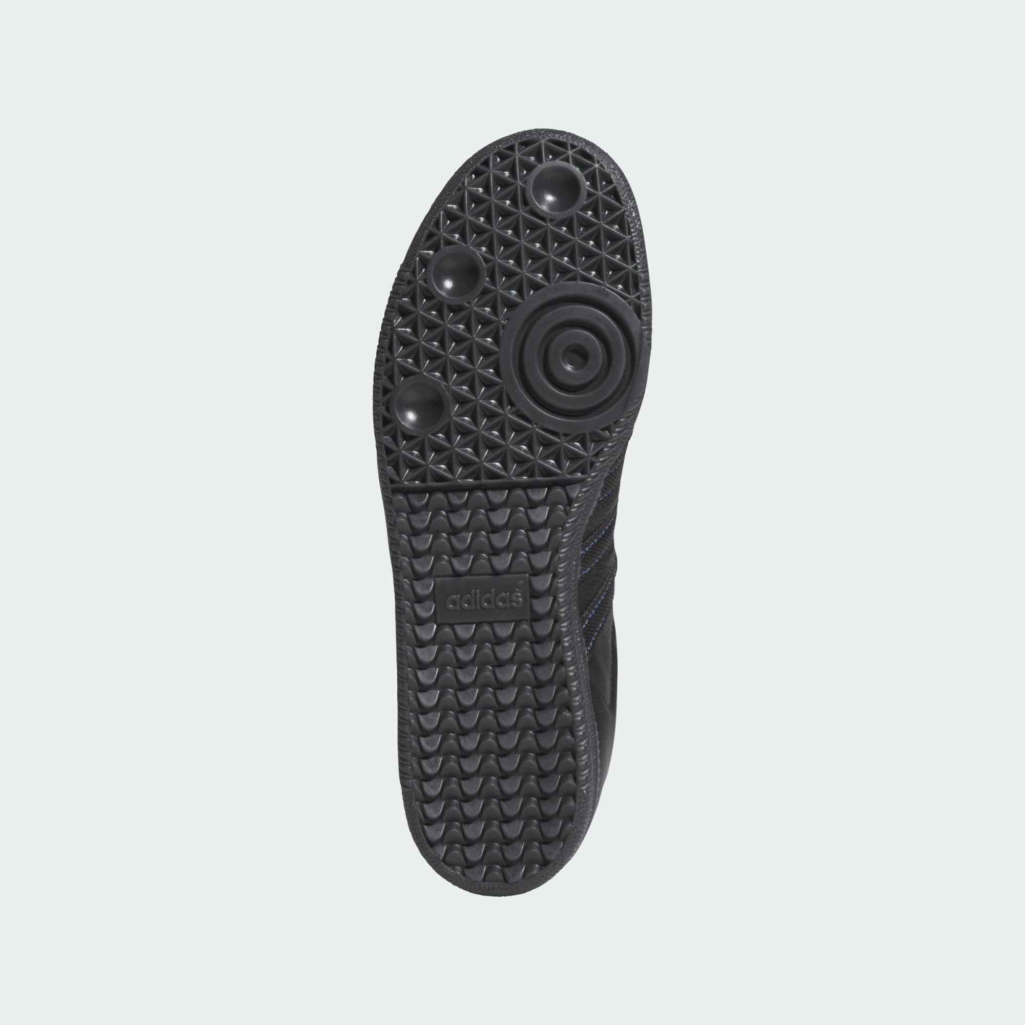 "SAMBA ADV" LEATHER/SUEDE SHOES (BLACK/BLACK/BLUE)-4