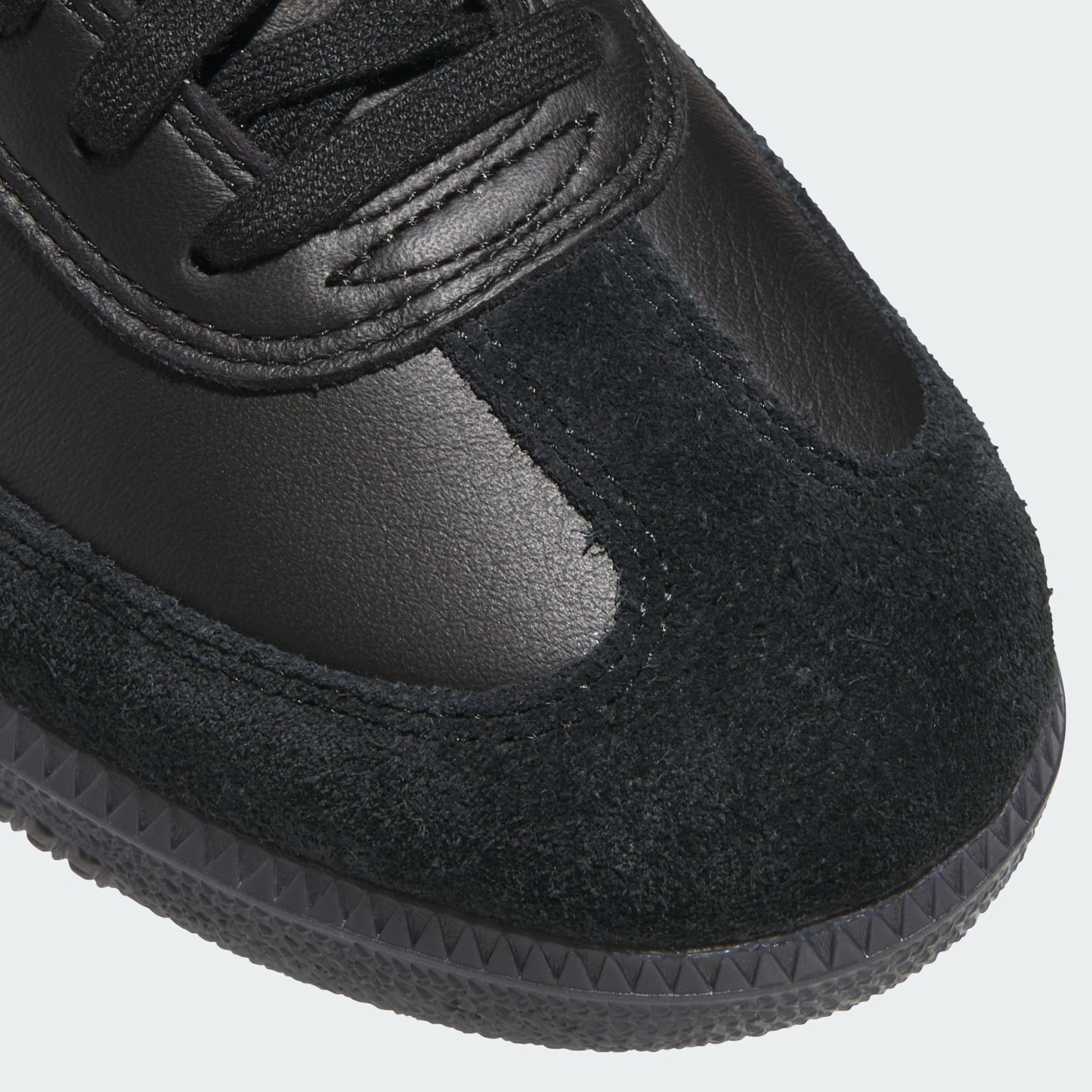 "SAMBA ADV" LEATHER/SUEDE SHOES (BLACK/BLACK/BLUE)-8